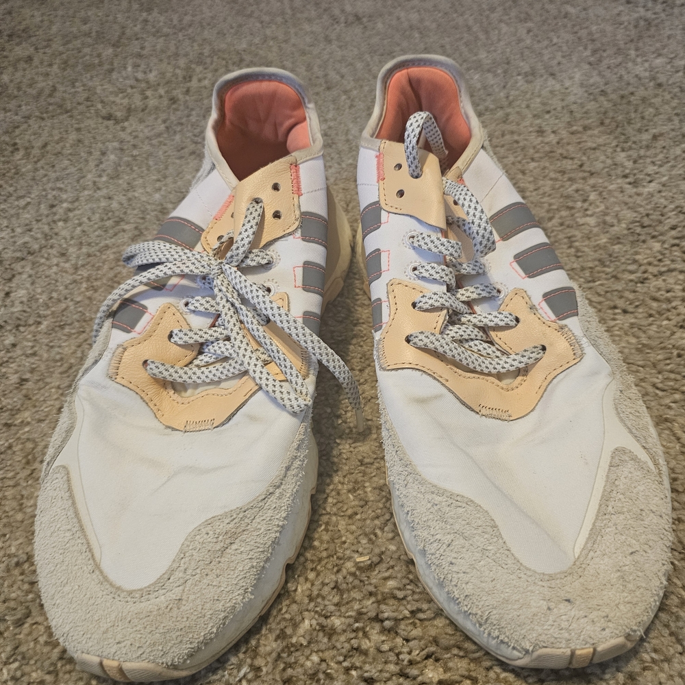 Adidas White and Gray Men's Sneakers